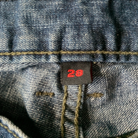 HURLEY STRAIGHT LEG MID WAISTED JEANS SIZE 28 - Picture 4 of 5